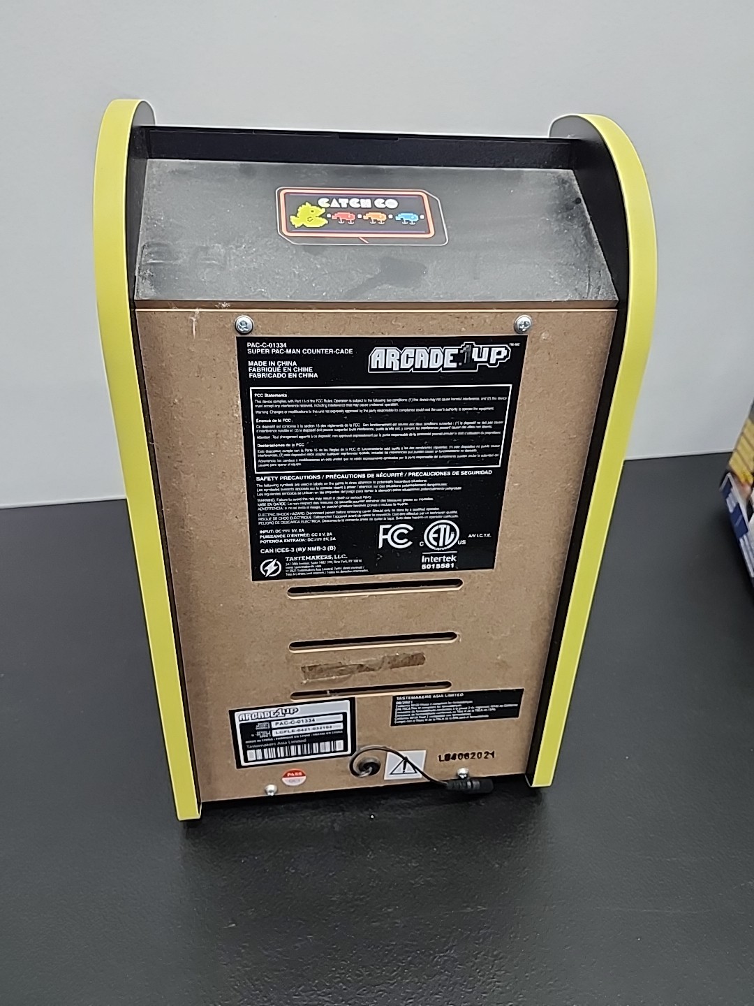 Arcade1UP Super PAC-Man Counter Top Arcade Machine 4 Games PAC-C-01334 Tested