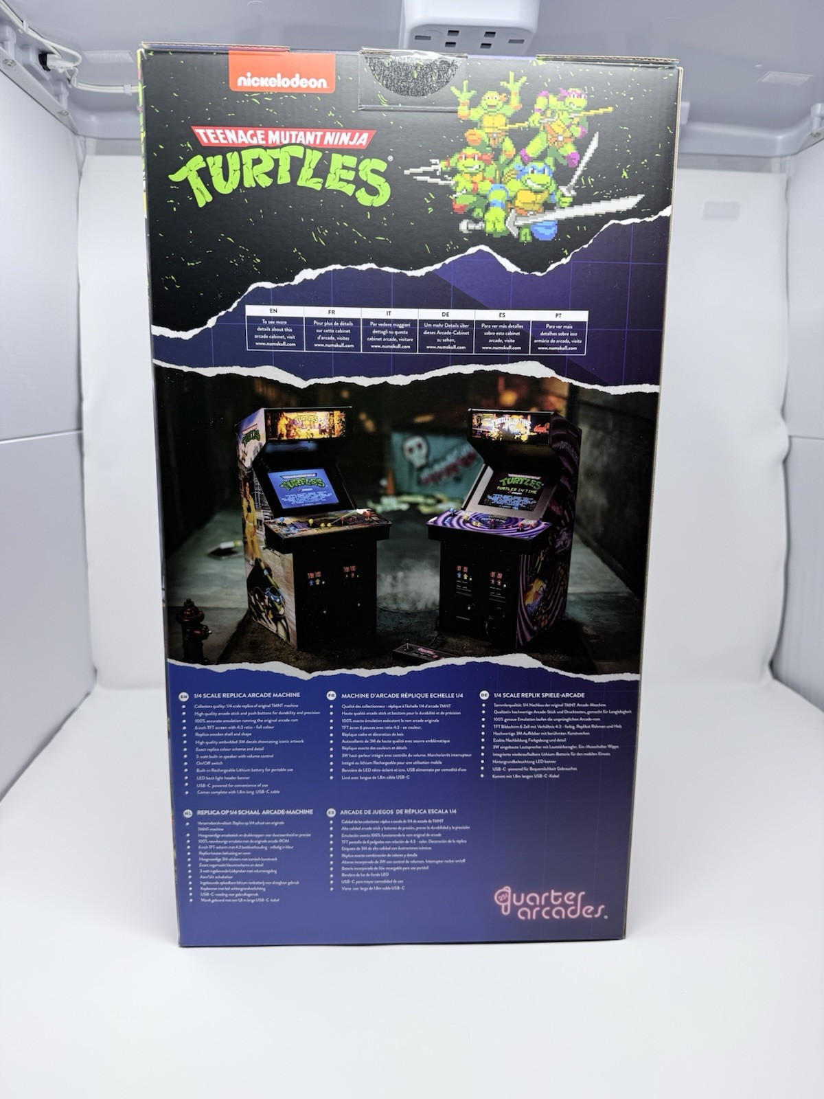 Numskull Teenage Mutant Ninja Turtles Quarter Arcades Mini Arcade – NEW Sealed
