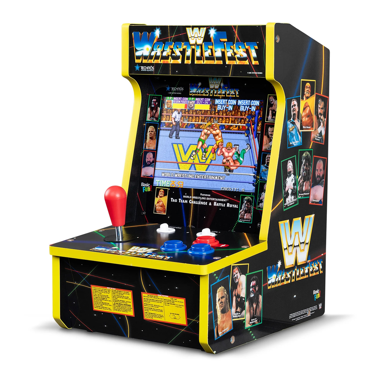 Arcade Classics WWE Counter Series Game 8″ Liquid Crystal Screen & 4 Games
