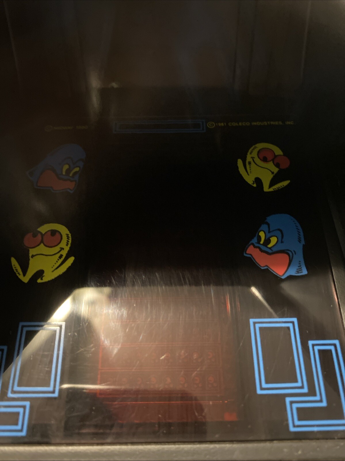 COLECO Mini Arcade PAC-MAN Video Game Tabletop Midway Vintage Vtg TESTED WORKS