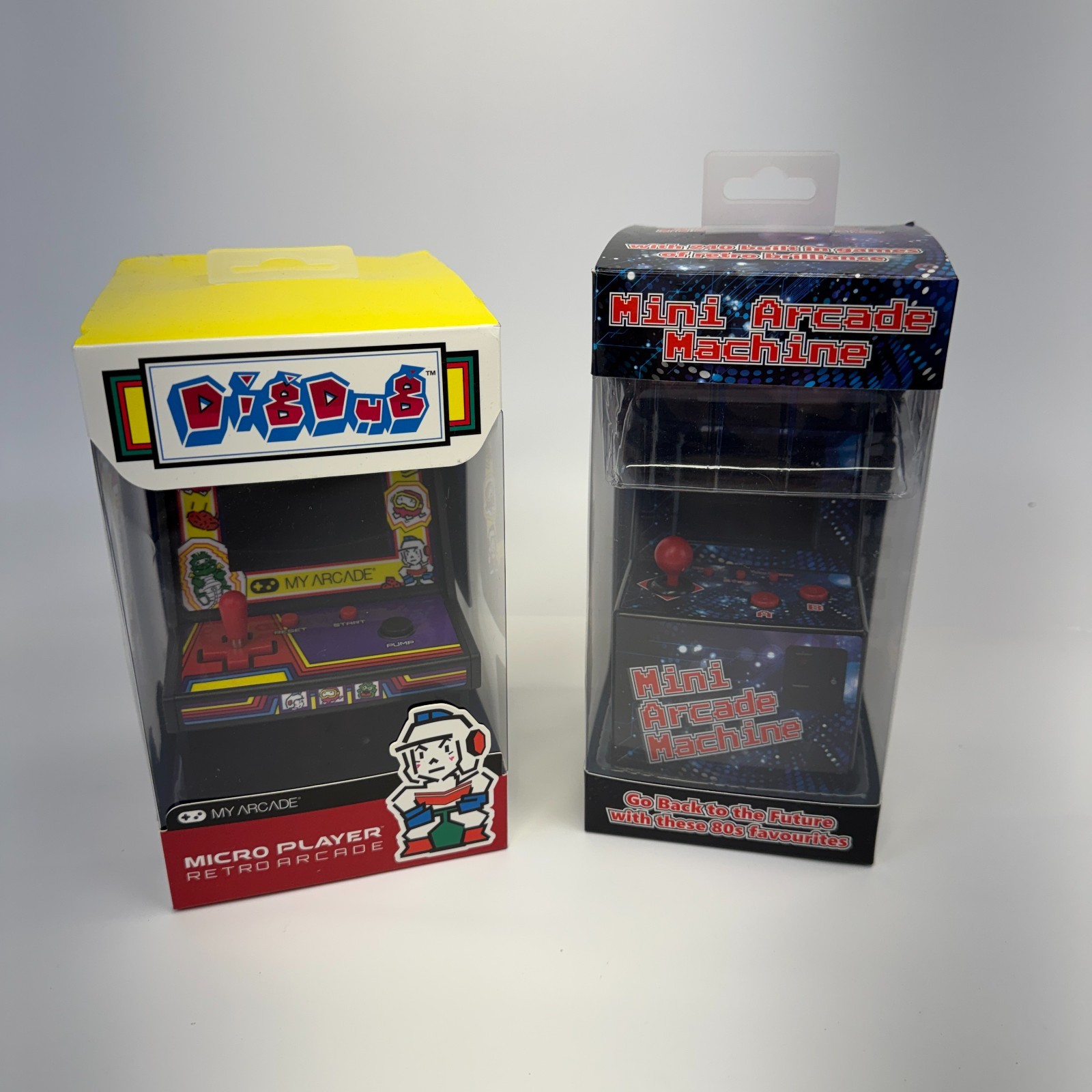 My Arcade / Funtime DidDug Mini Arcade Machine Bundle Boxed Used