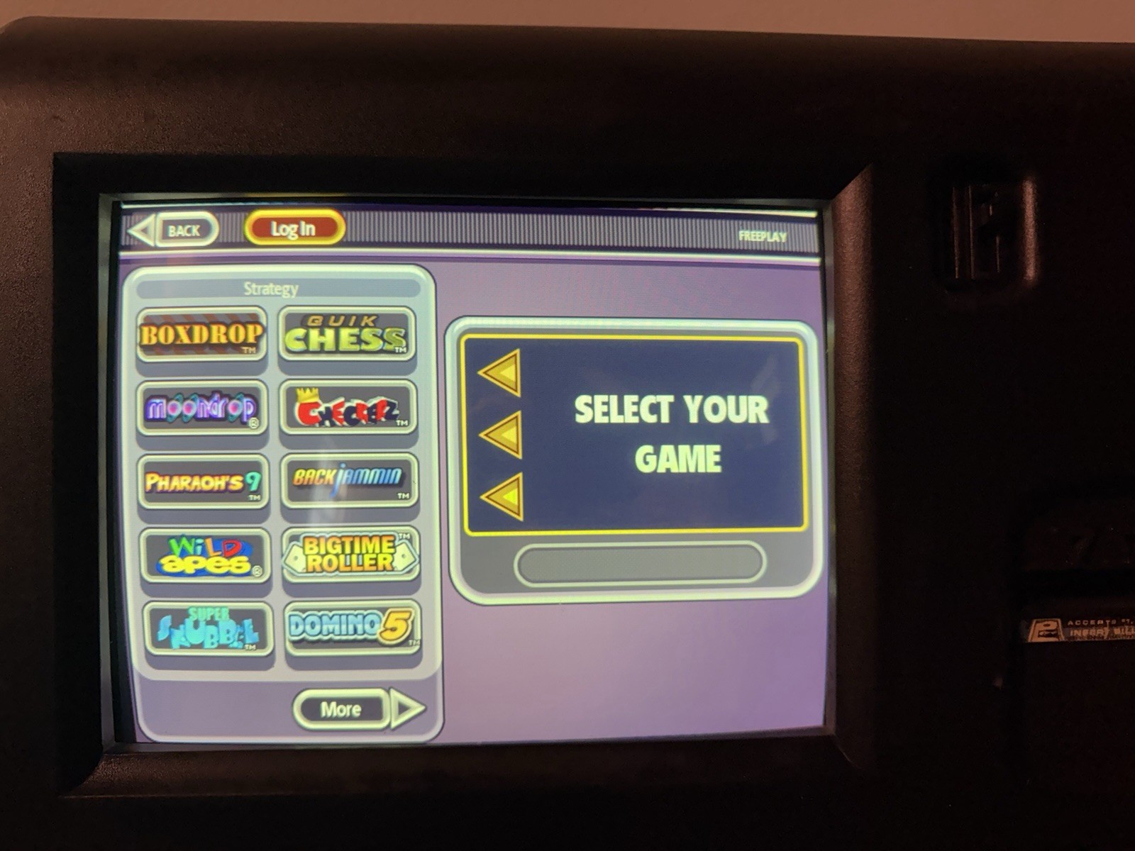 2008 Merit Megatouch Force Radion Bartop Touchscreen Arcade Game