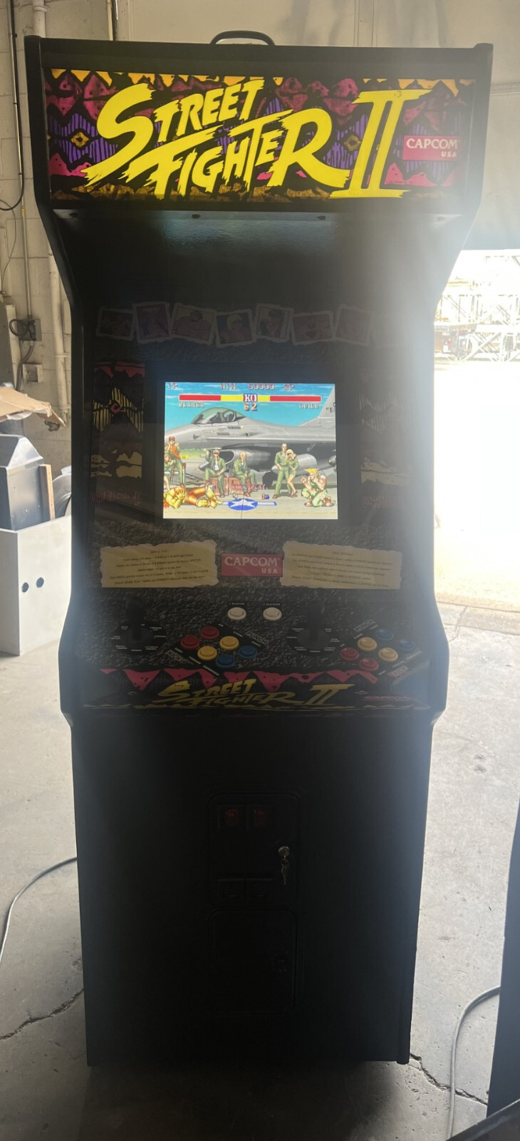 STREET FIGHTER II ARCADE MACHINE by CAPCOM 1991 (Excellent Condition)