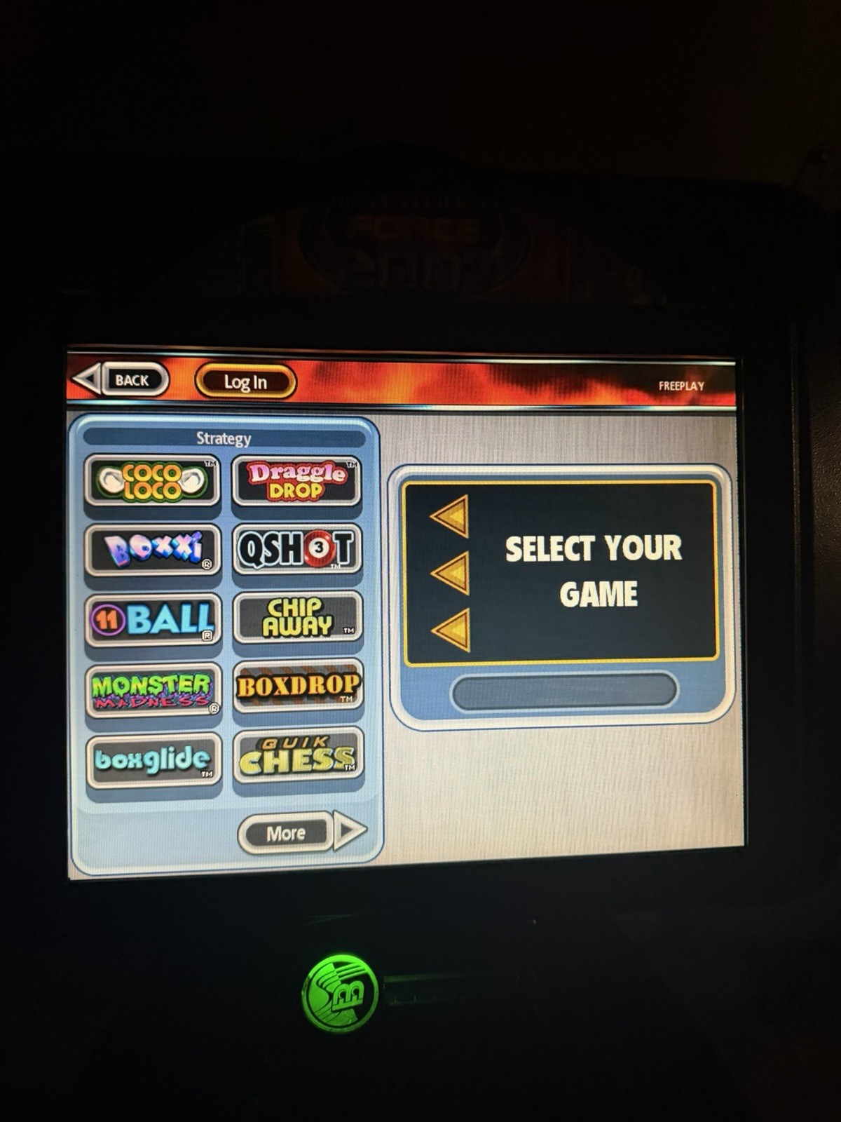 2007.5 Merit Megatouch Force Evo Countertop Touchscreen Arcade Game Machine