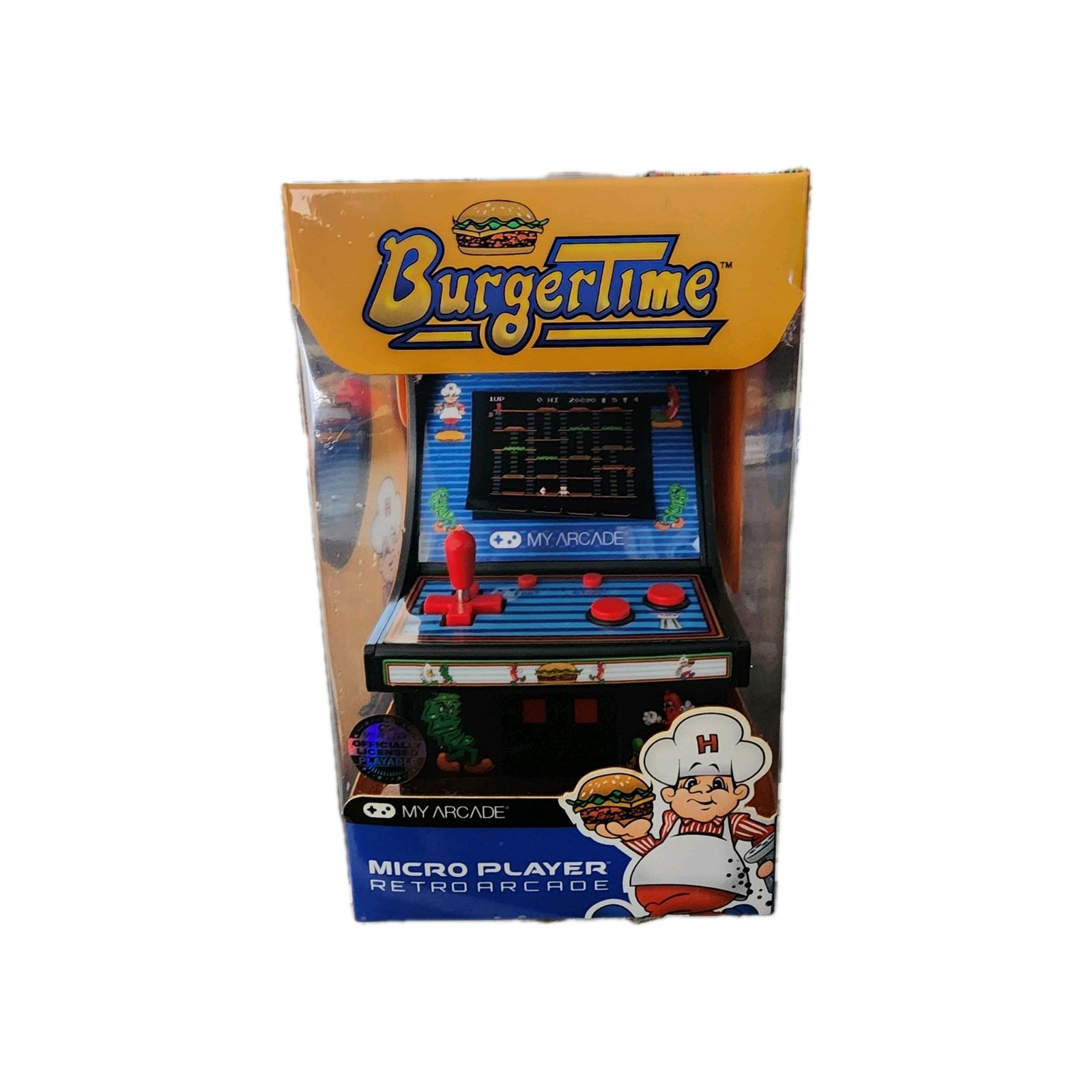 My Arcade Burgertime Micro Player Mini Arcade Machine Fully Playable ~ NEW