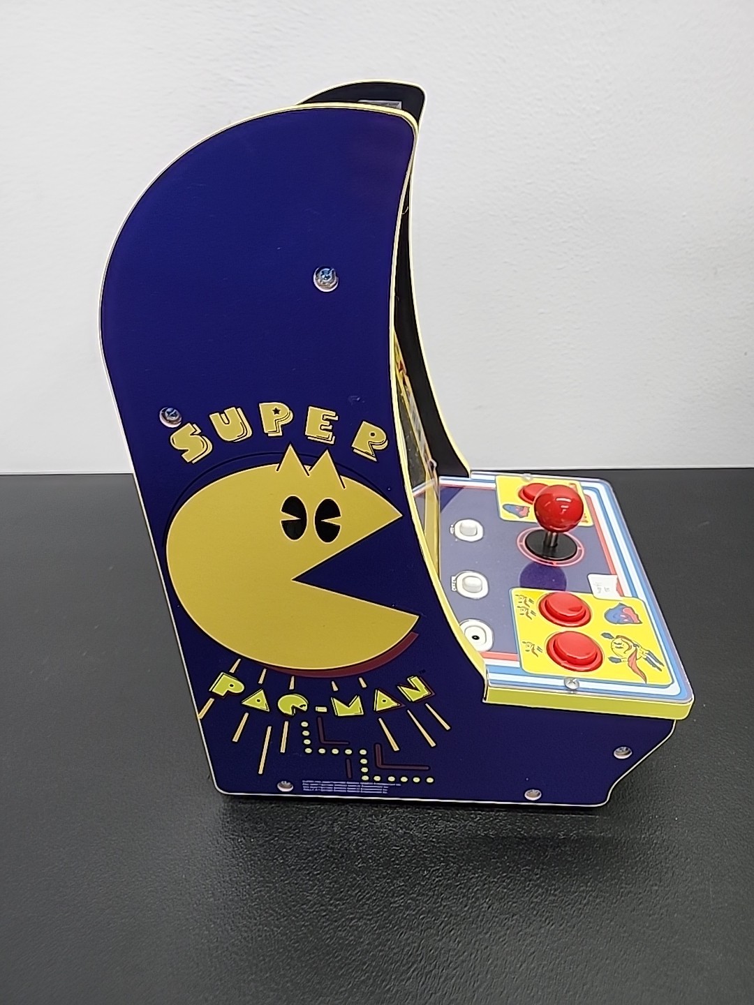 Arcade1UP Super PAC-Man Counter Top Arcade Machine 4 Games PAC-C-01334 Tested