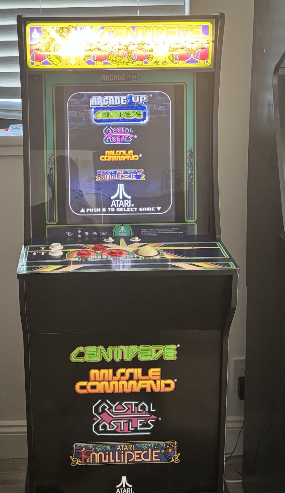 Arcade1Up Centipede 4-in-1 Cabinet: Millipede, Missile Command, Crystal Castles