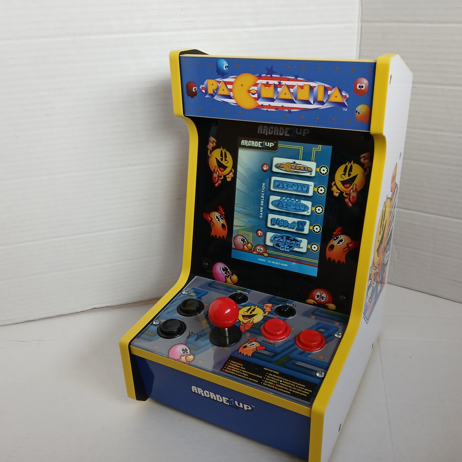 Arcade1Up 8″ Pac-Man 5-in-1 Countercade Arcade Machine Mania Dig Dug Galaga 88