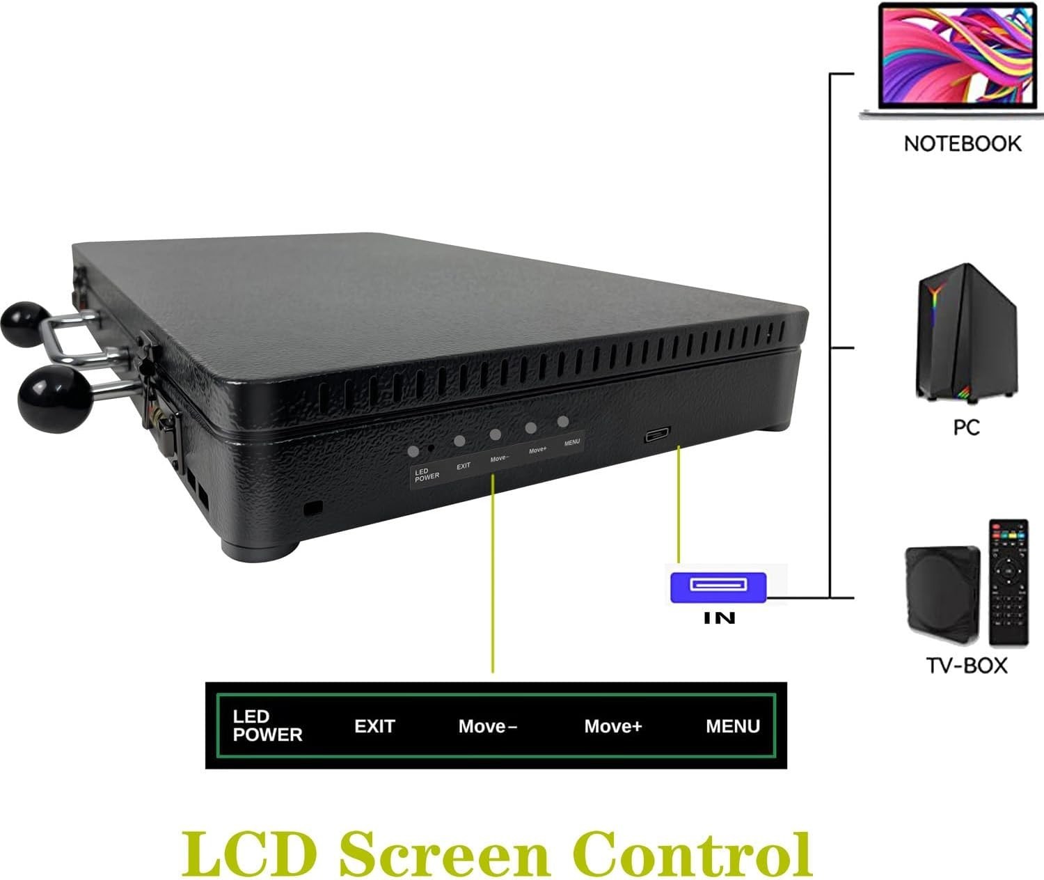 Portable 20000 in 1 Metal Box 3D Arcade Game Console 22 inch Screen Retro