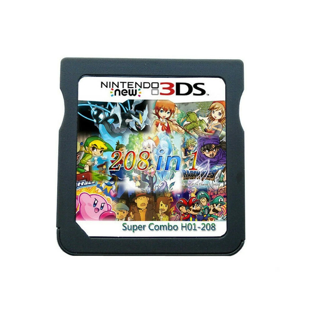 DS Game Super Combo 208 in 1 Game Cartridge for DS 2DS 3DS NDS DSI NDSI XL Lite