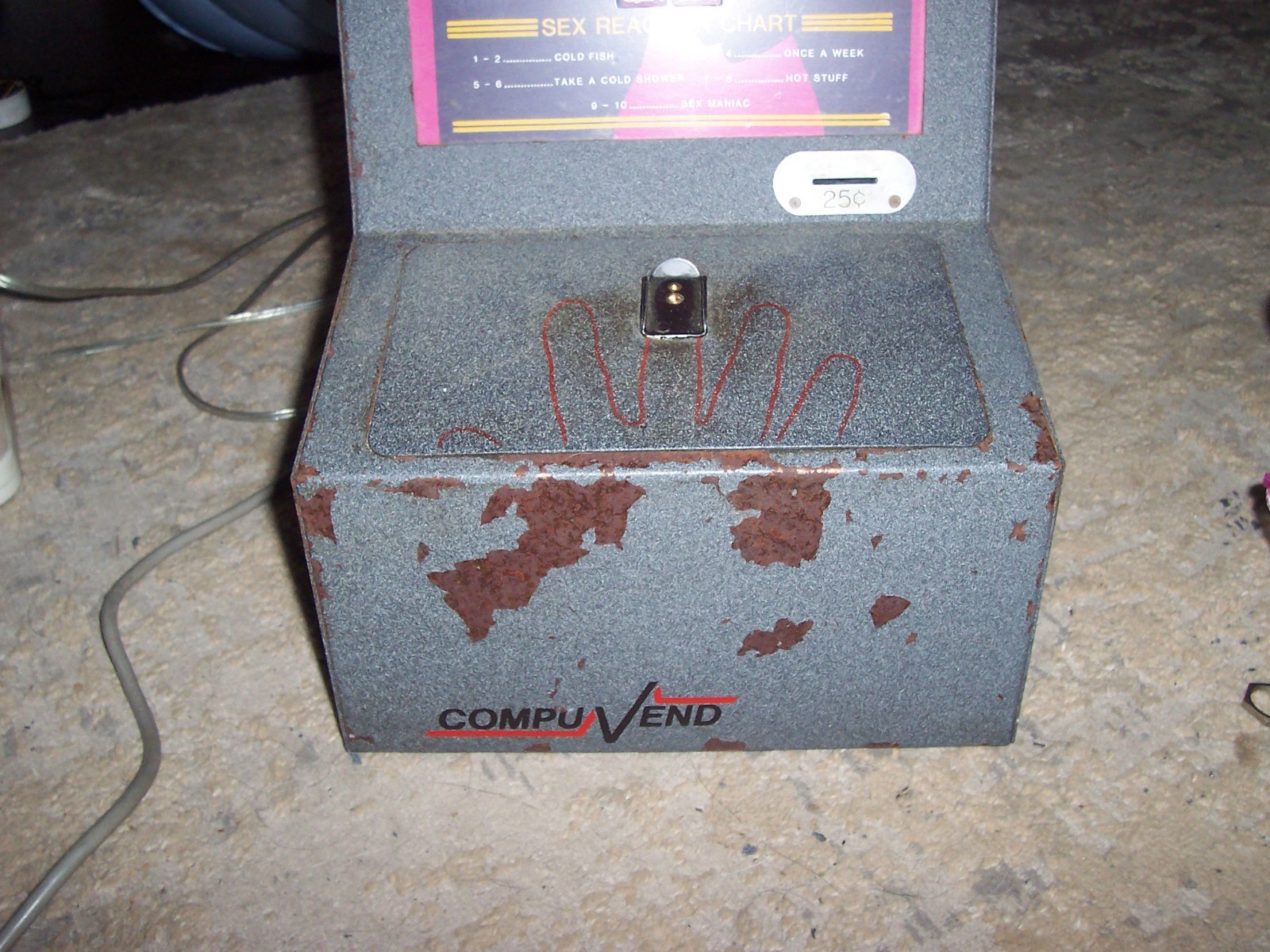 SEX REACTOR Game Arcade .25 Cent – Works PLEASE READ!