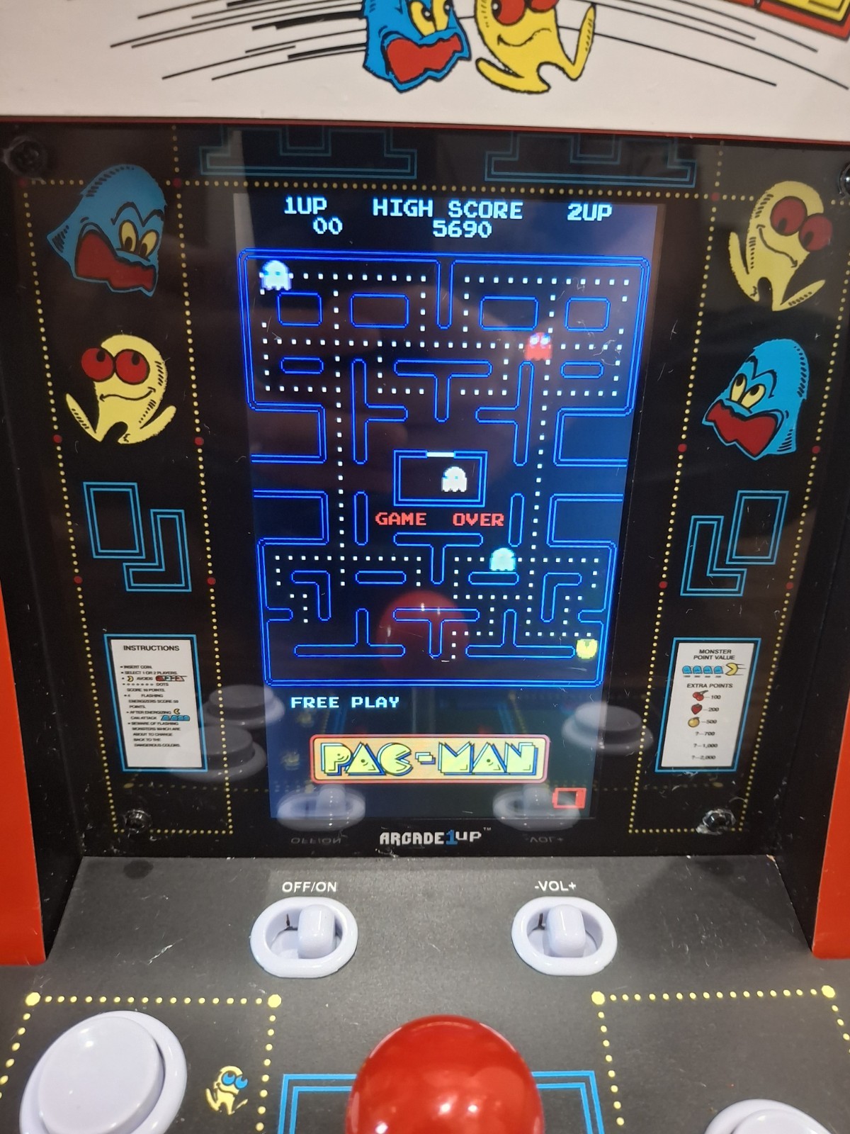 Pac-Man Countercade (7″) Arcade Machine Arcade 1Up