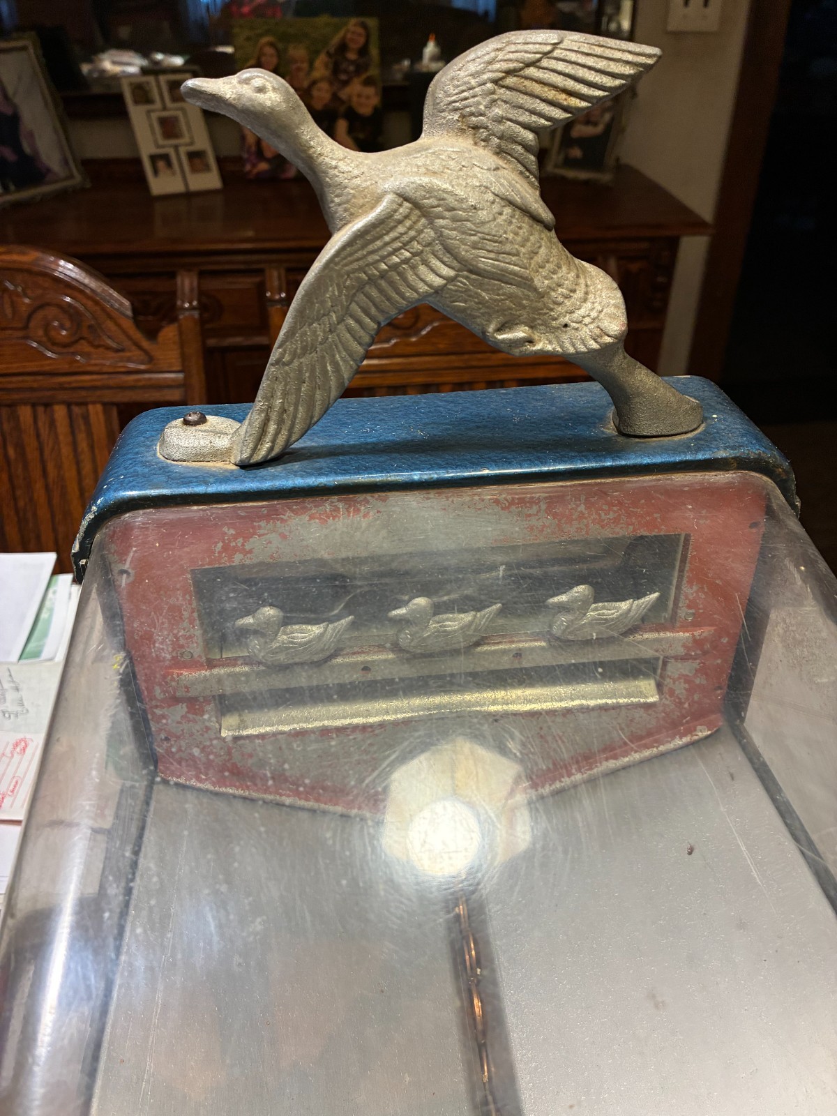 VTG 1950’s ARCADE, NATIONAL HUNTER, PENNY GUN SHOOTING DUCK, GUM BALL GAME! WOW!