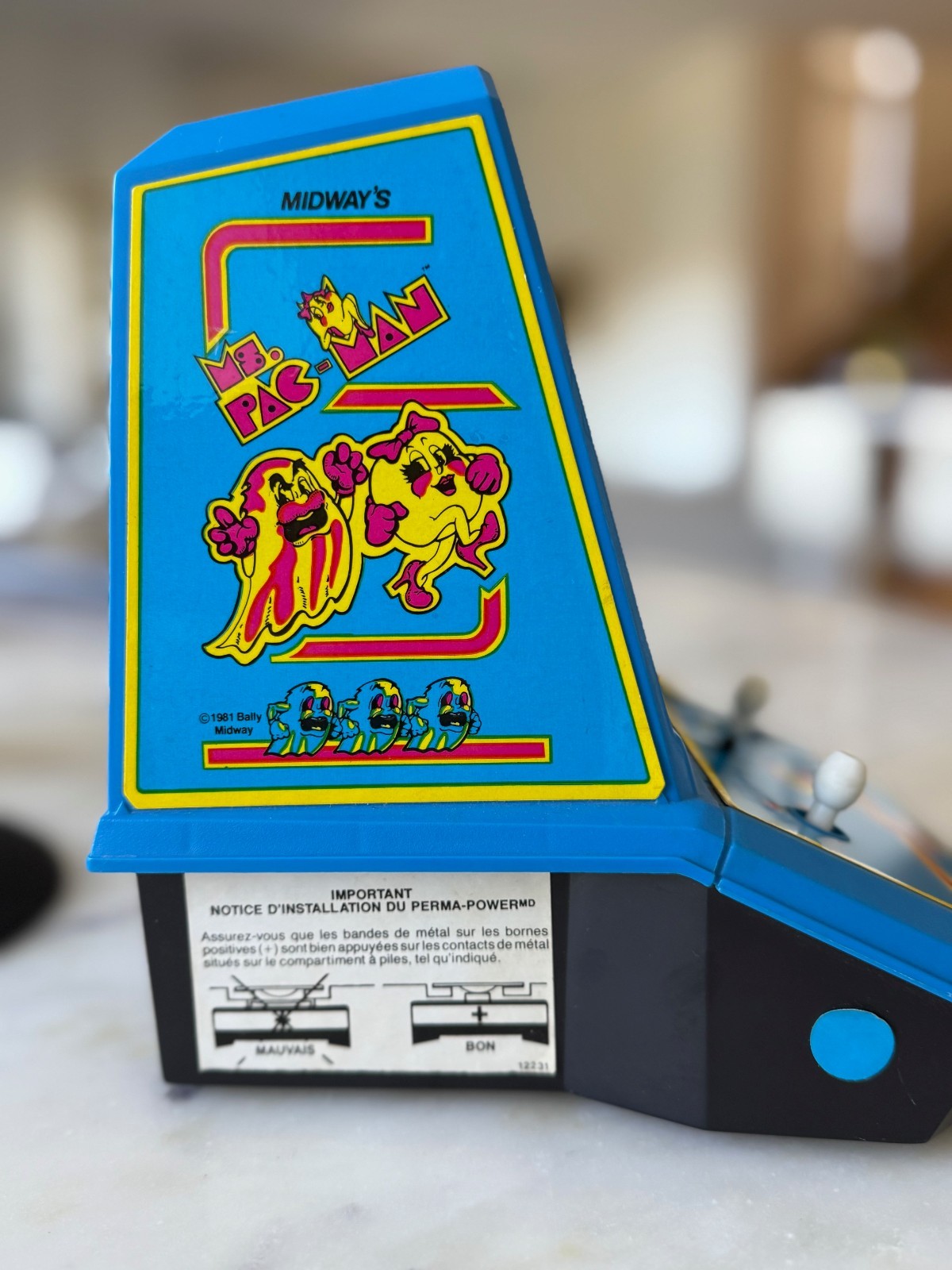 Vintage 1981 Ms. PAC-MAN Mini Tabletop Arcade Game Coleco Midway WORKS.MINT