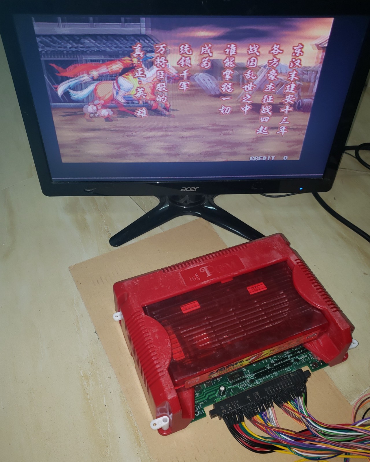 Knights of Valour 2 Nine Dargons Cart with IGS console Arcade Video Game PGM