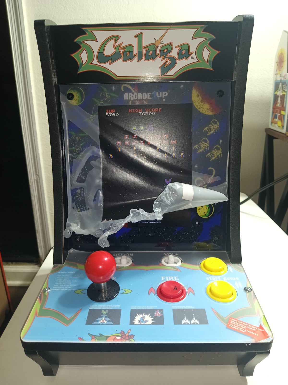 ARCADE1UP Galaga Countercade GAL-C-09429-WM 2 Games