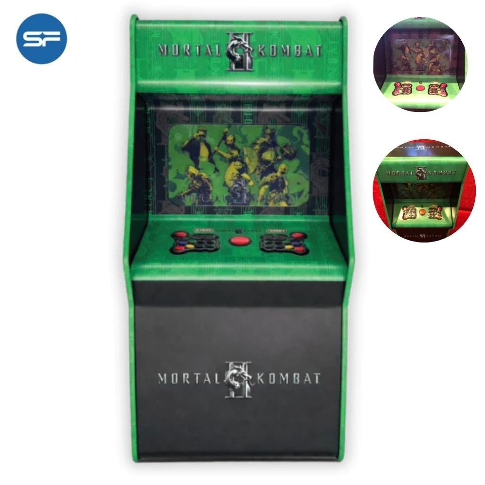 SF Mortal Kombat II Mini Arcade 33cm Retro Cabinet Collectible Licensed