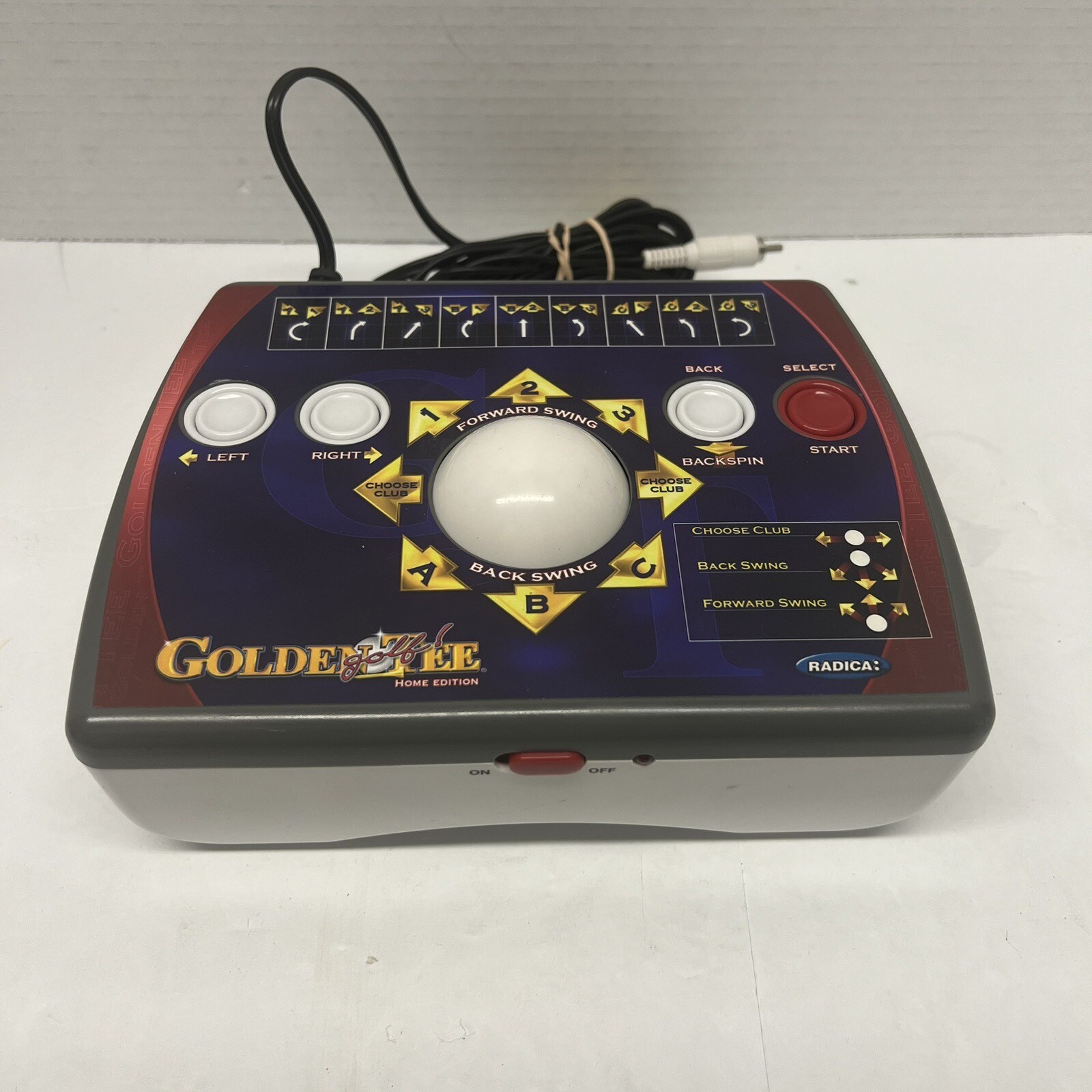 Radica Golden Tee Golf Home Edition TV Plug and Play Video Arcade Game Tested
