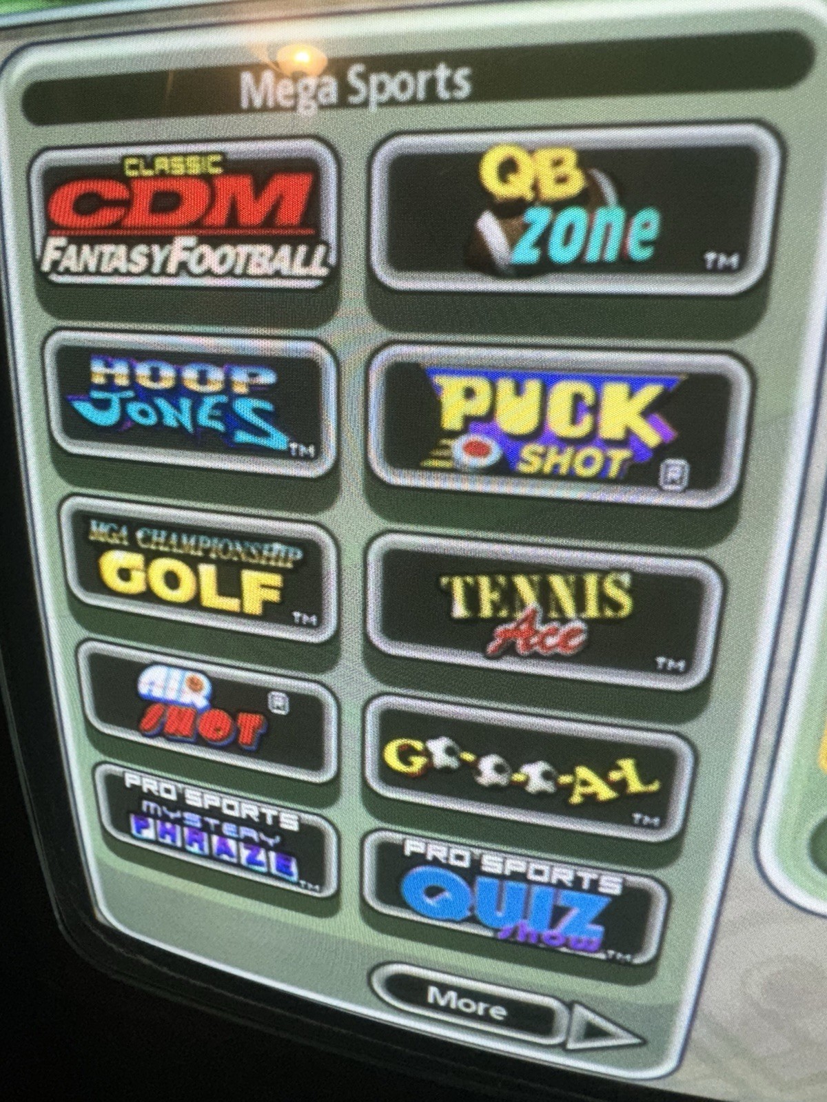 Megatouch Touchscreen Countertop Arcade Gaming Updated Jade Edition