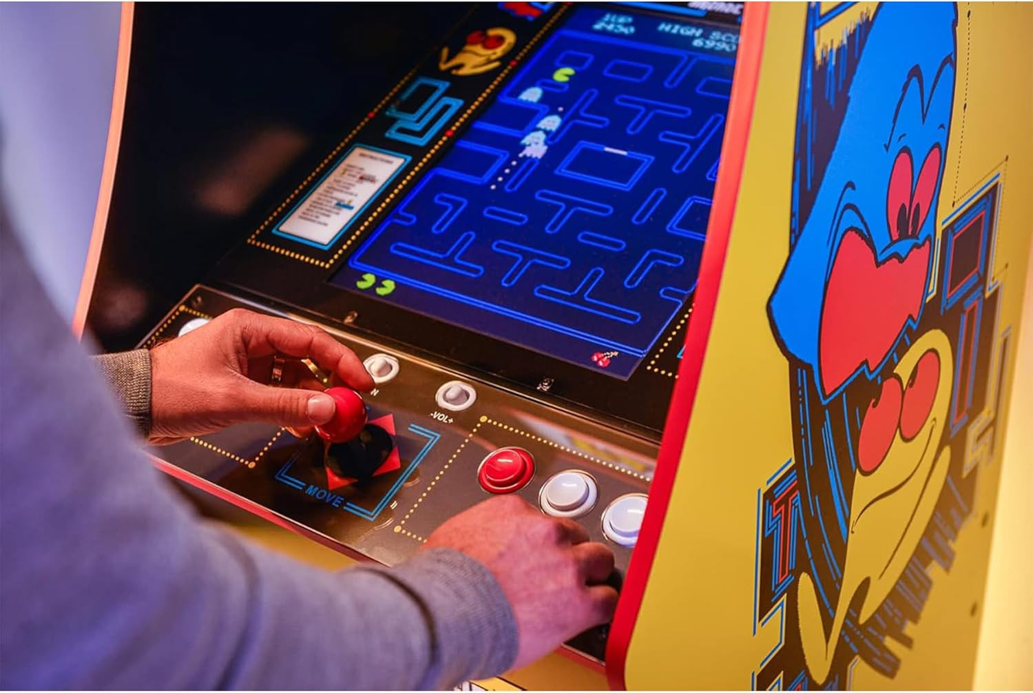 Pac-Man Deluxe Arcade Machine for Home – 5 Feet Tall – 14 Classic Games