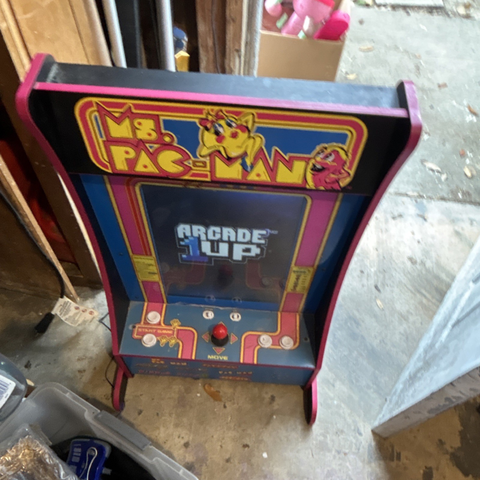 Arcade1up Ms. Pac-Man Arcade Machine 2020 w/ Super Pac-Man, Dig Dug, Pac & Pal
