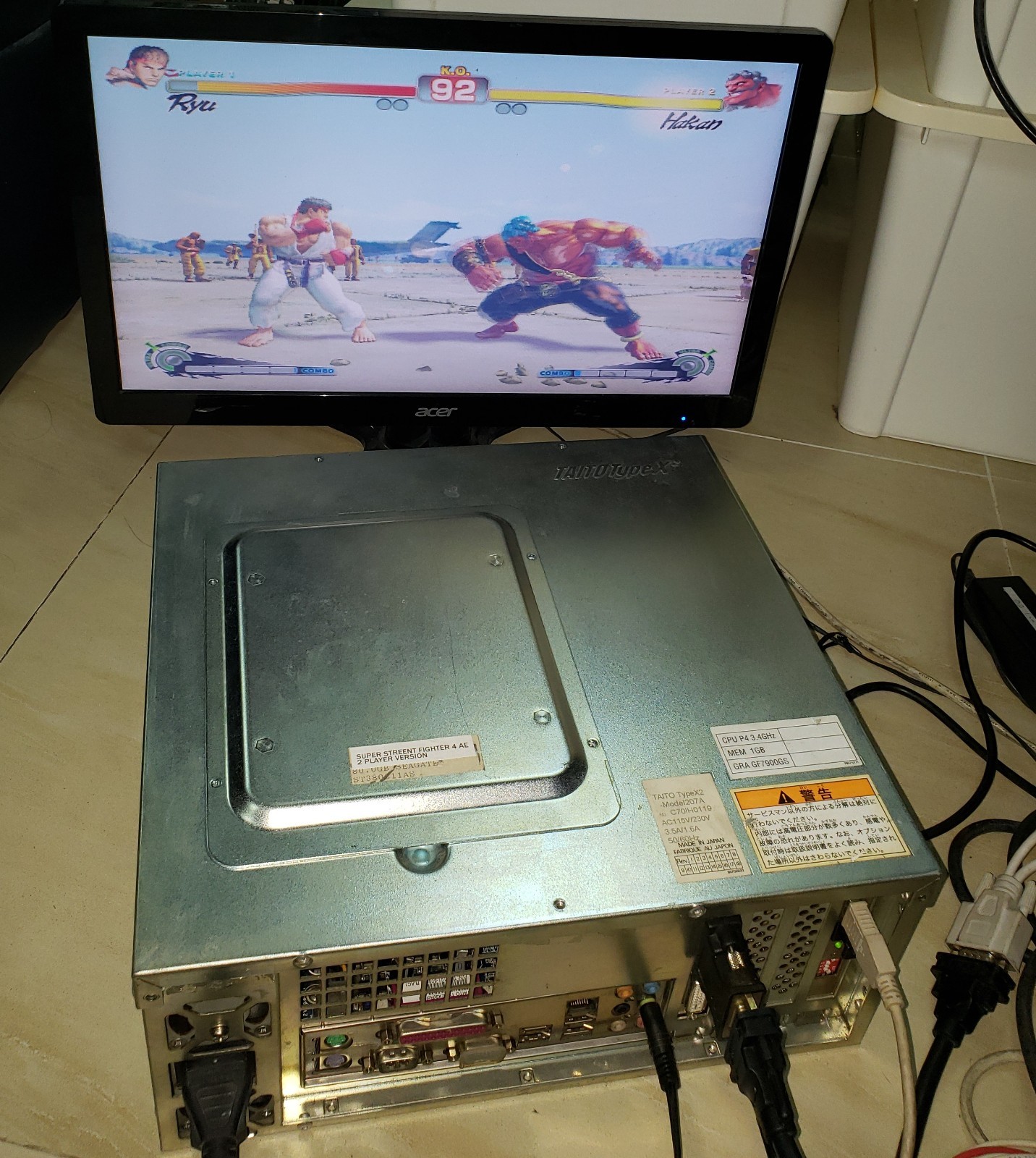 Super Street Fighter IV AE With Taito Type X2 Mother Board Arcade Video Game