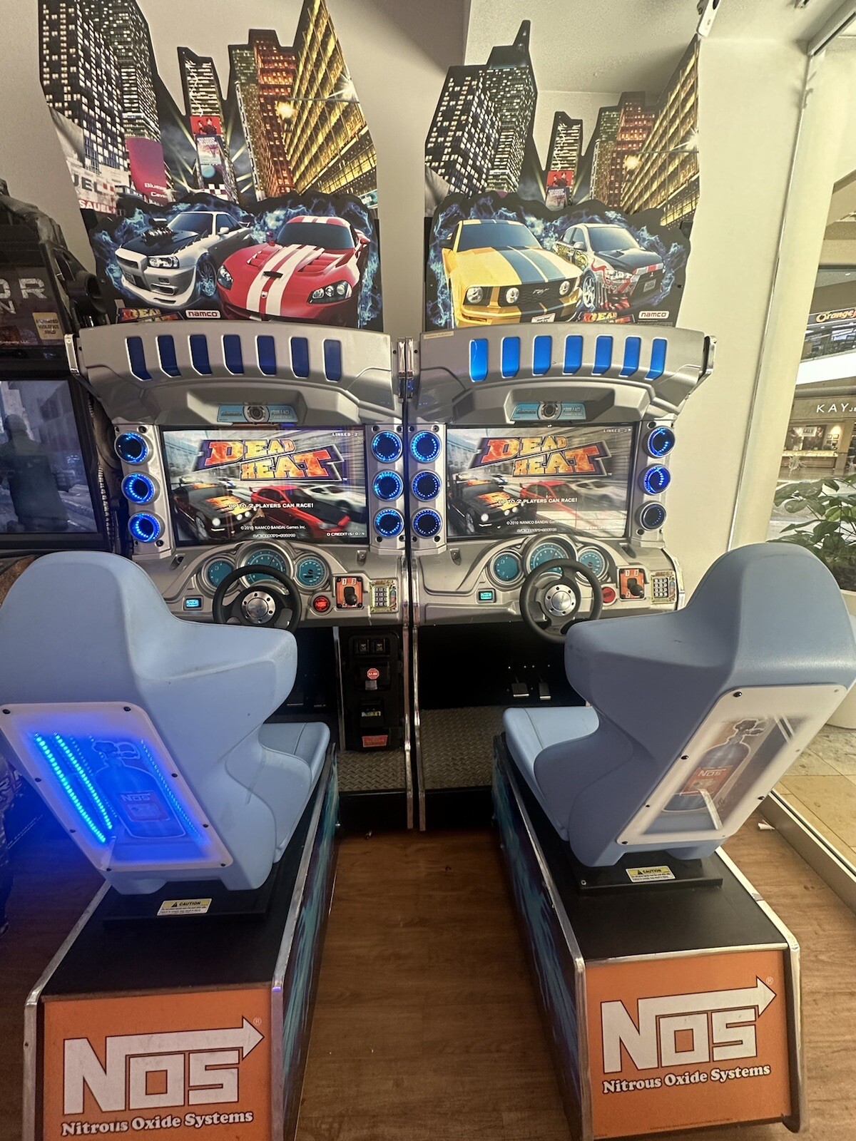 (2) Namco Dead Heat Driving Racing Arcade Game Coin Op