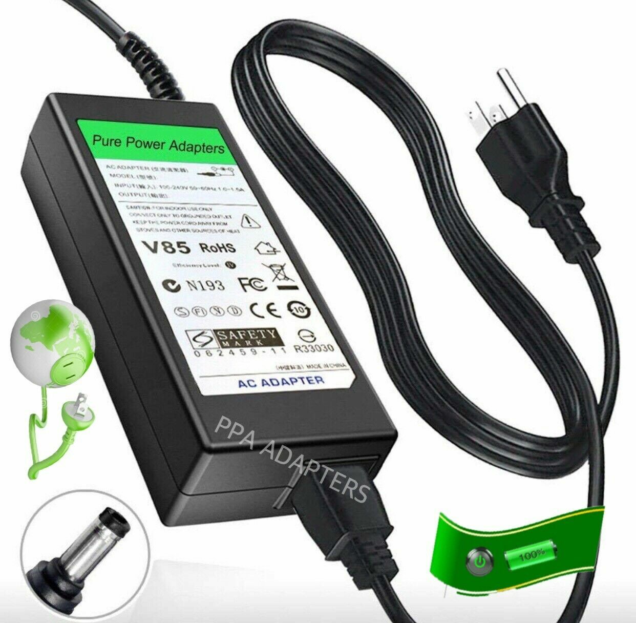 15ft Power Cord AC Adapter for Arcade1up Infinity Game Table 24″ & 32″ Gaming