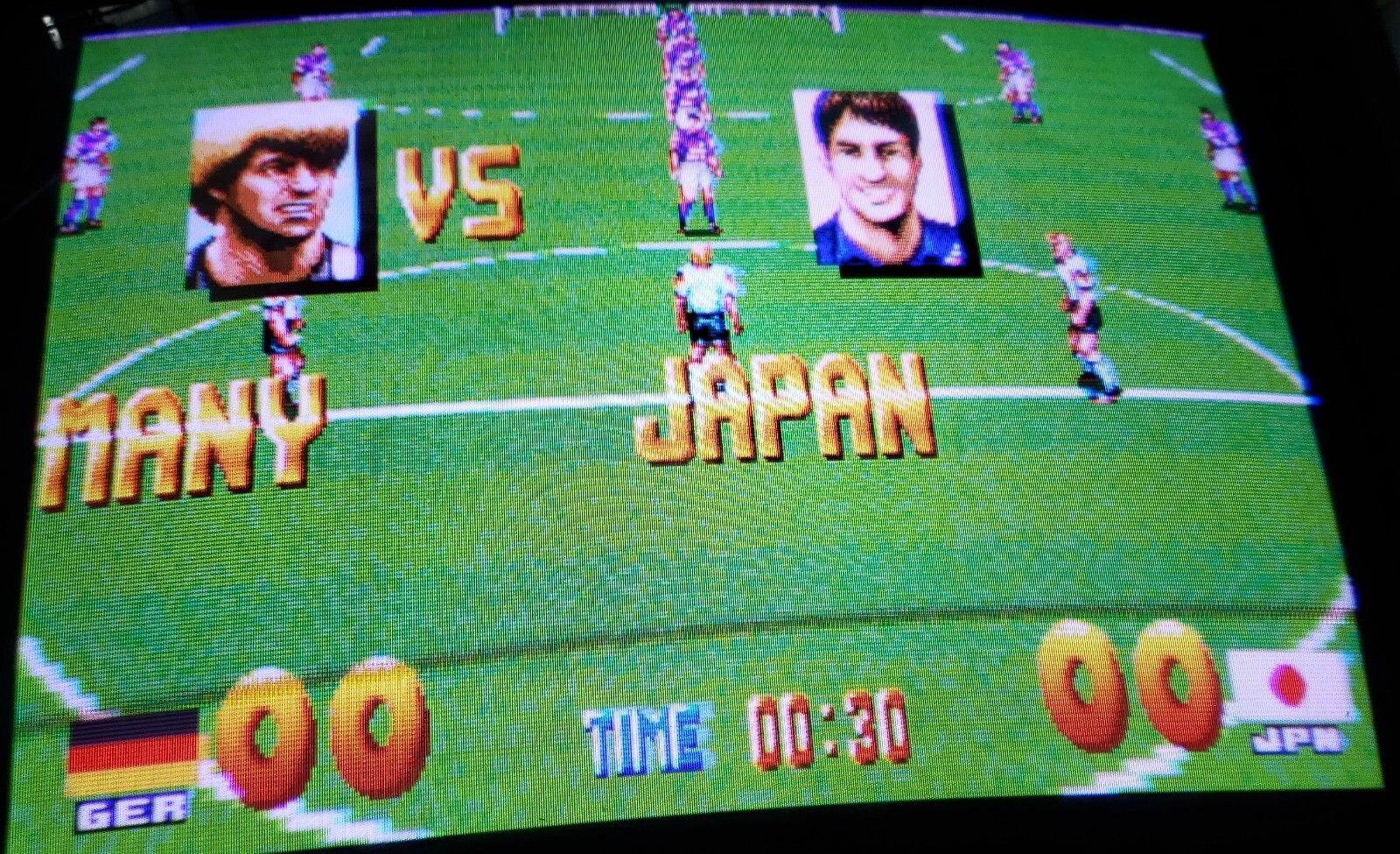 Grand Striker Human Cup Arcade Video Game PCB Human 1993