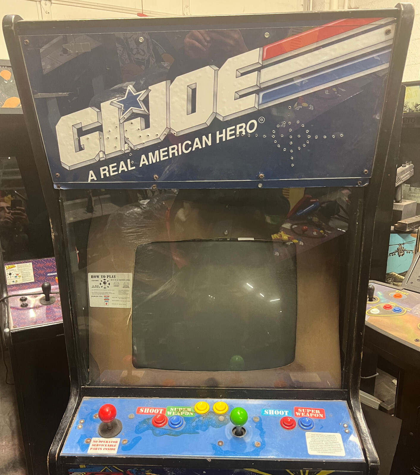 G.I. JOE ARCADE MACHINE bY KONAMI 1992 (Excellent Condition) *RARE*