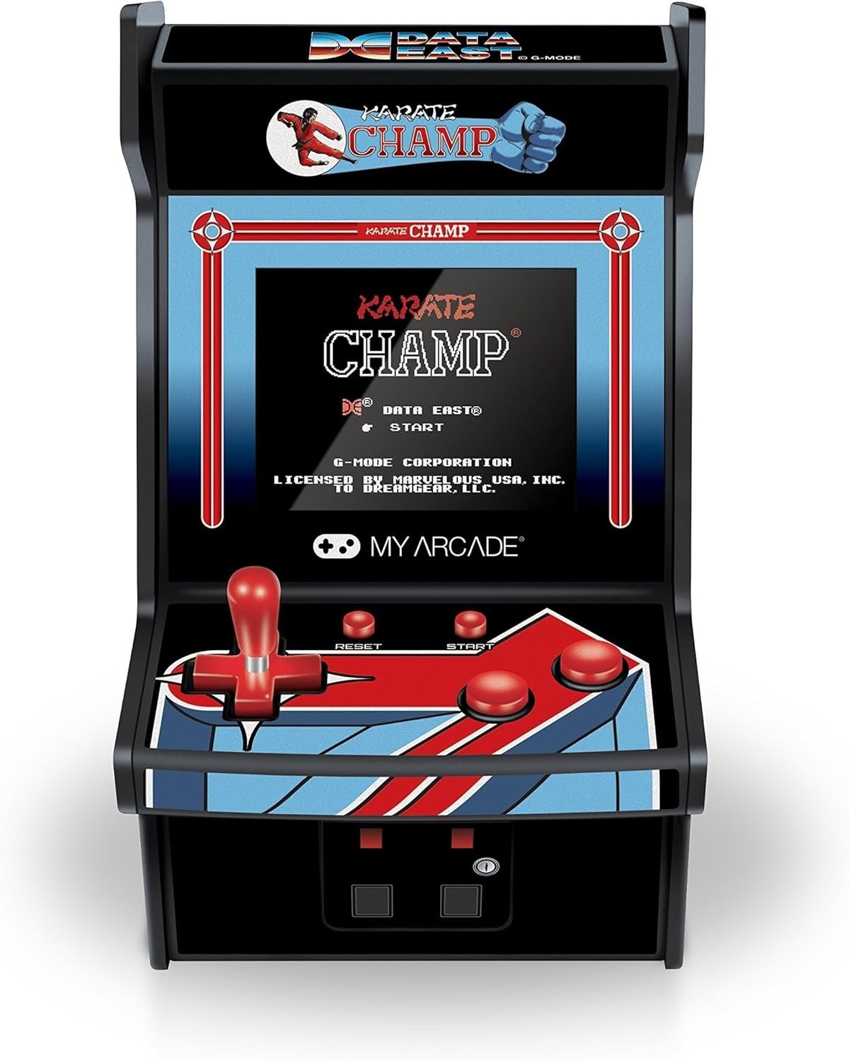 Nostalgic Karate Champ Arcade – 6.75 Inch Mini Machine with Dual Power Options