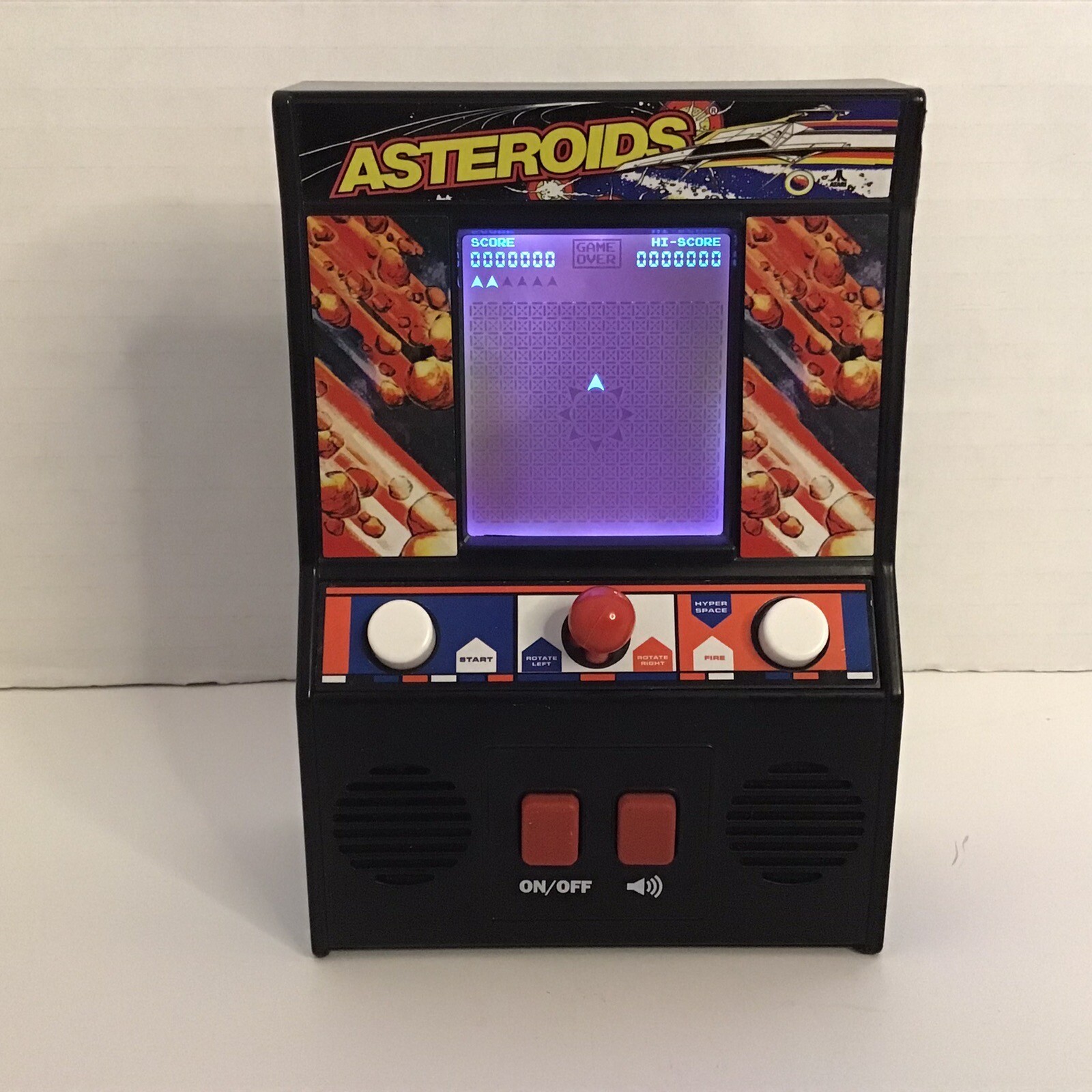 VINTAGE ATARI Interactive Asteroids 1979 Mini Arcade Handheld Game TESTED WORKS