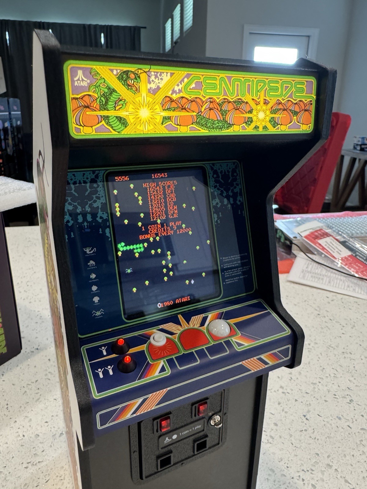 New Wave Toys Replicade Atari Centipede 1/6 Scale Arcade Game