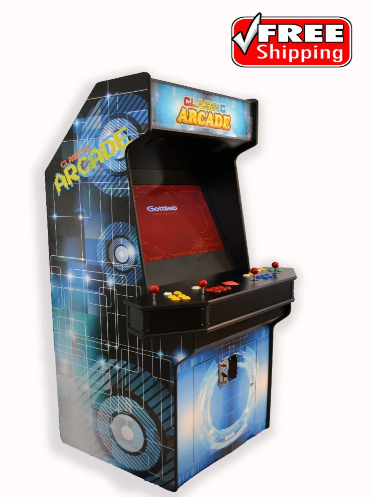 Home Arcade Machine for Sale – 4 Player Multi Game Arcade Cabinet w/3041 Games