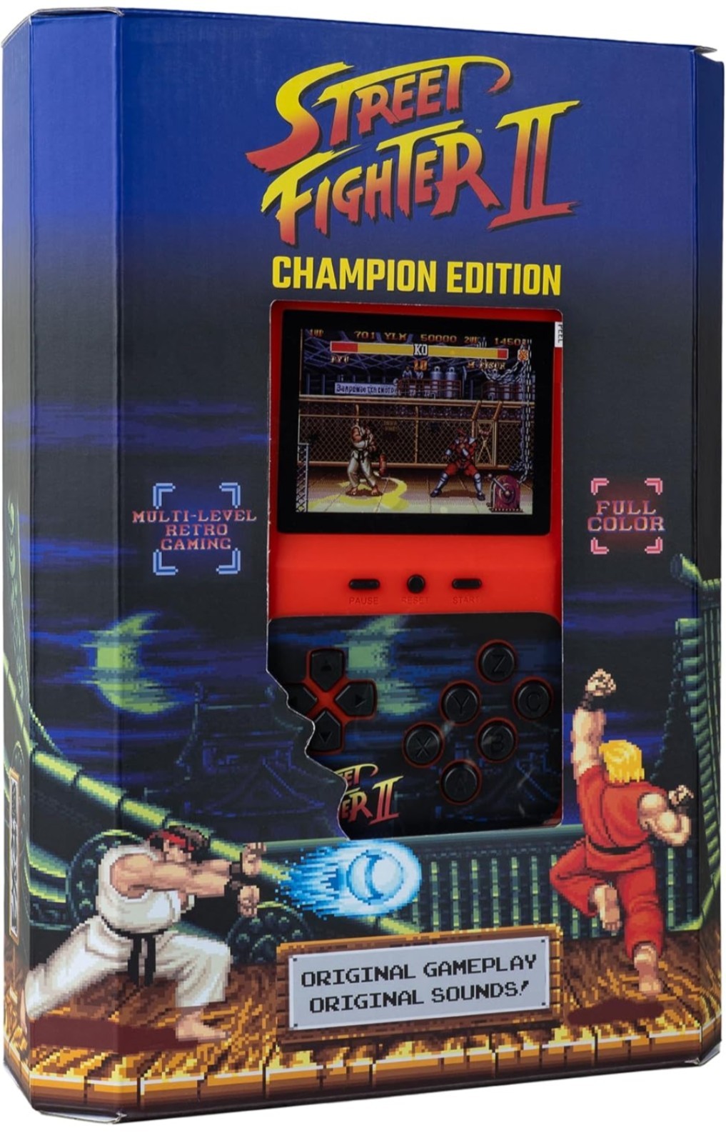 Street Fighter II Champion Edition Retro Color Handheld Game NEW