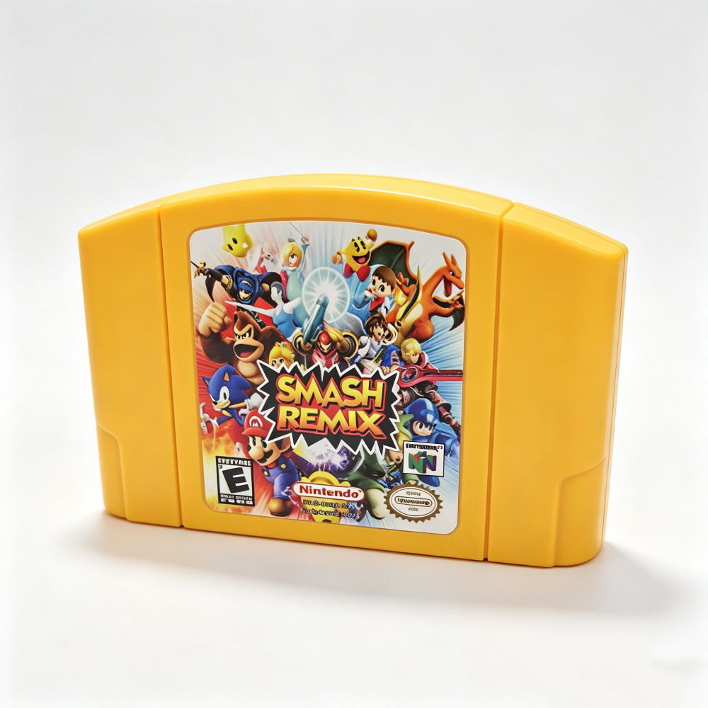 Smash Remix V 2.0.1 Game Cartridge For Nintendo 64 Console Tested & Working