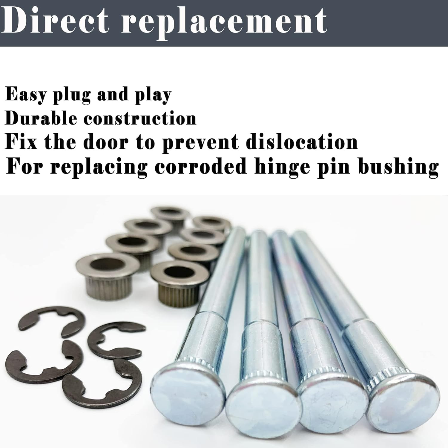 S10 Door Hinge Pin and Bushing Repair Kits Compatible With 1994-2004 Chevy Chevr
