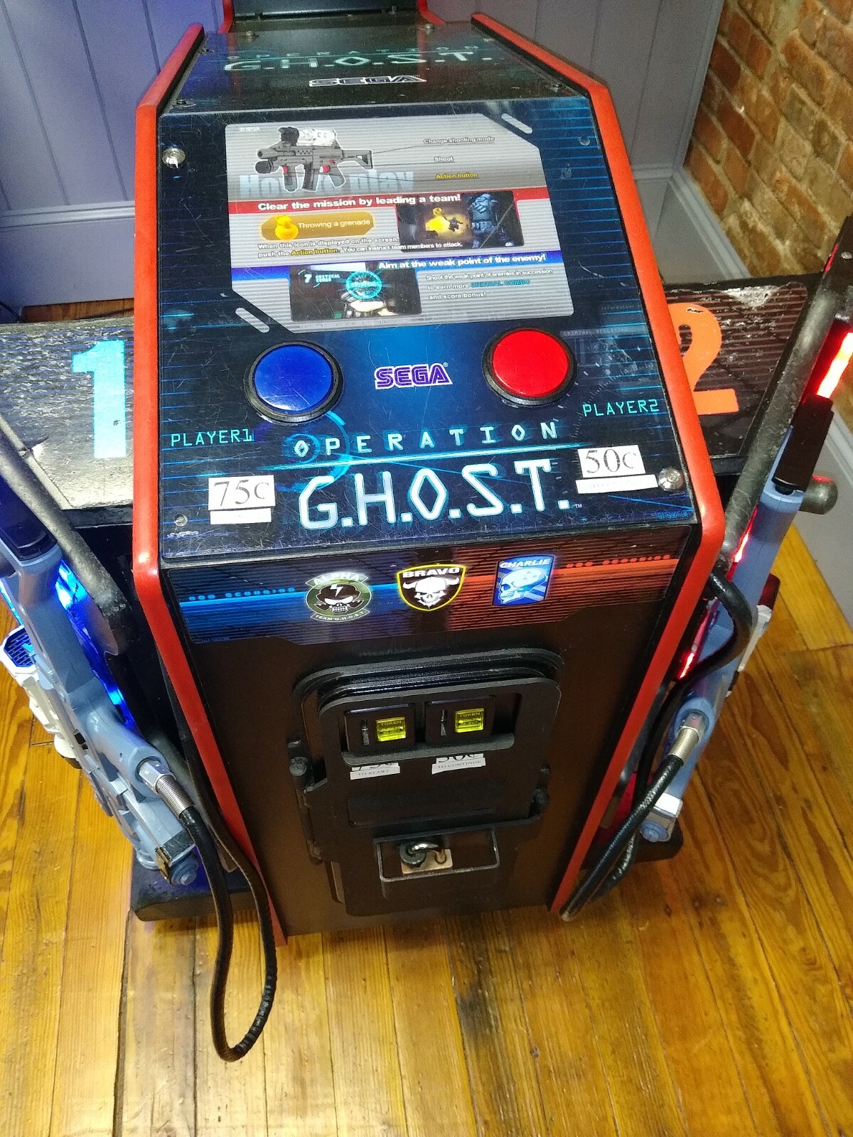 RARE Awesome 2010 Sega OPERATION GHOST video arcade gun game – FREE SHIPPING