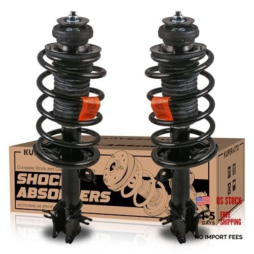 Front Complete Struts shocks Absorbers Assembly w/Coil Spring 2x Front Struts