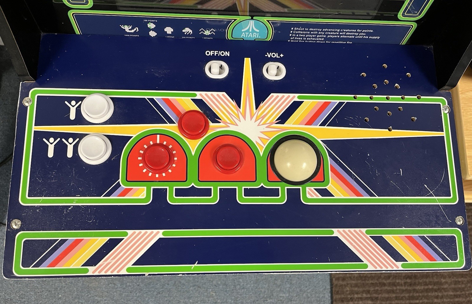 Arcade1Up Centipede 4-in-1 Video Arcade Machine Cabinet Atari