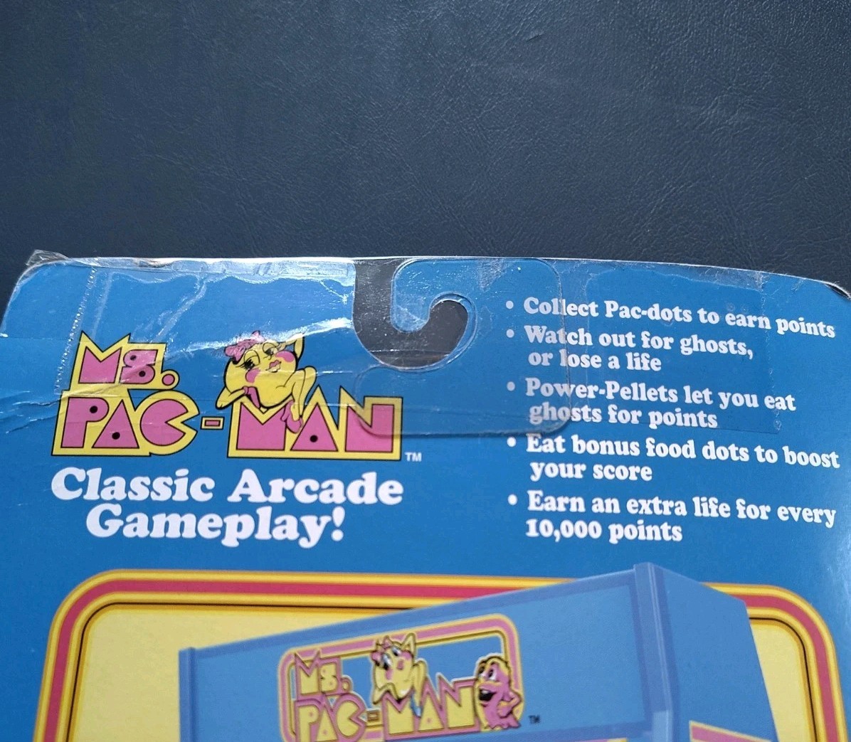 NEW Ms. Pac-man Handheld Electronic Mini Arcade Game. Basic Fun Brand #09614