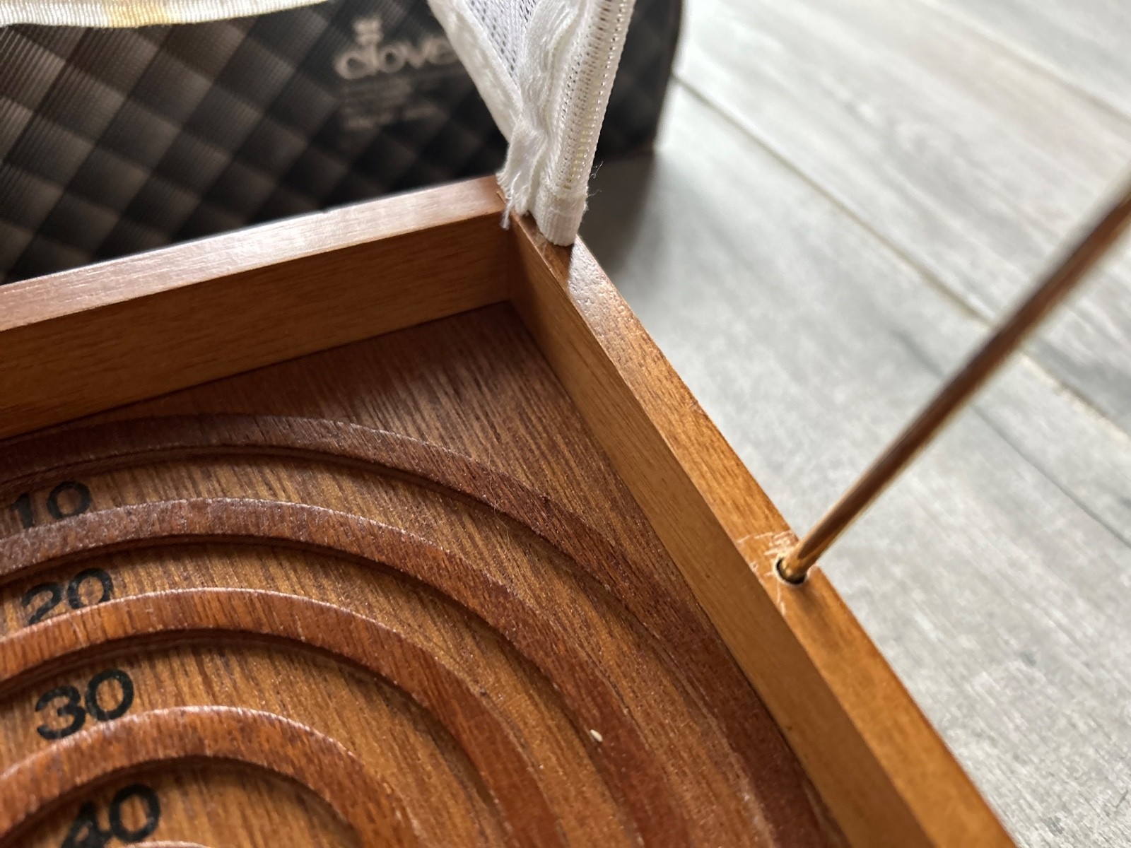 Skeeball Tabletop Arcade Game , Made Of Wood Sold Only At Clover