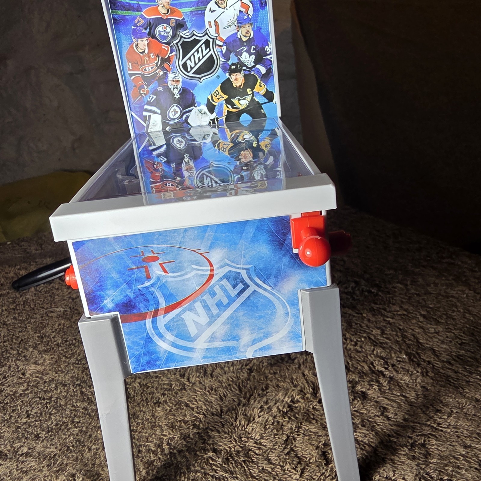 Merchant Ambassador NHL Hockey Mini Arcade Pinball Electronic Tabletop Toy Game