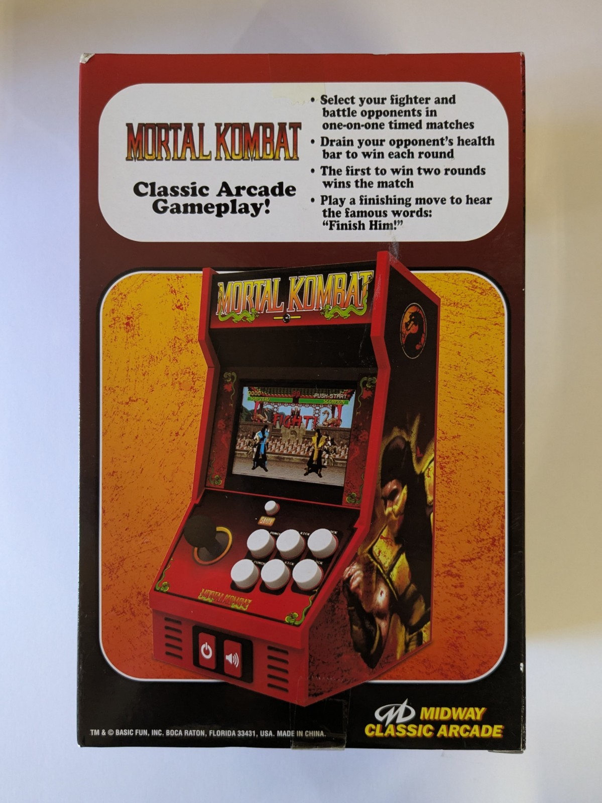 Brand New Mortal Kombat Arcade Machine Handheld Classics Game Color Screen RARE