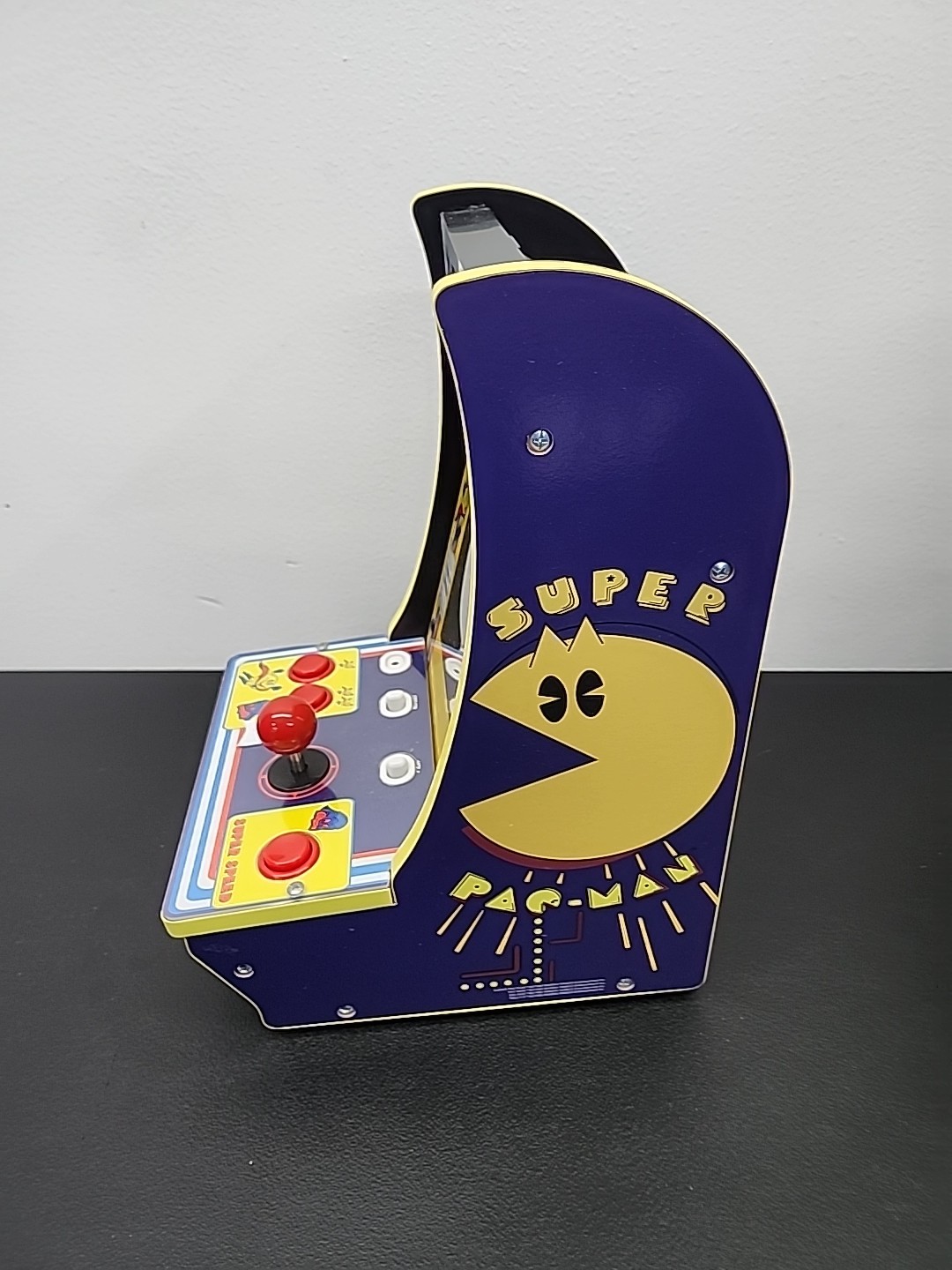 Arcade1UP Super PAC-Man Counter Top Arcade Machine 4 Games PAC-C-01334 Tested