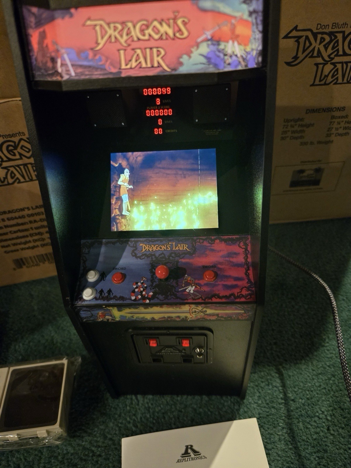 New Wave Toys Replicade Dragon’s Lair – REPAIRED IN 2024 BY NEW WAVE TOYS