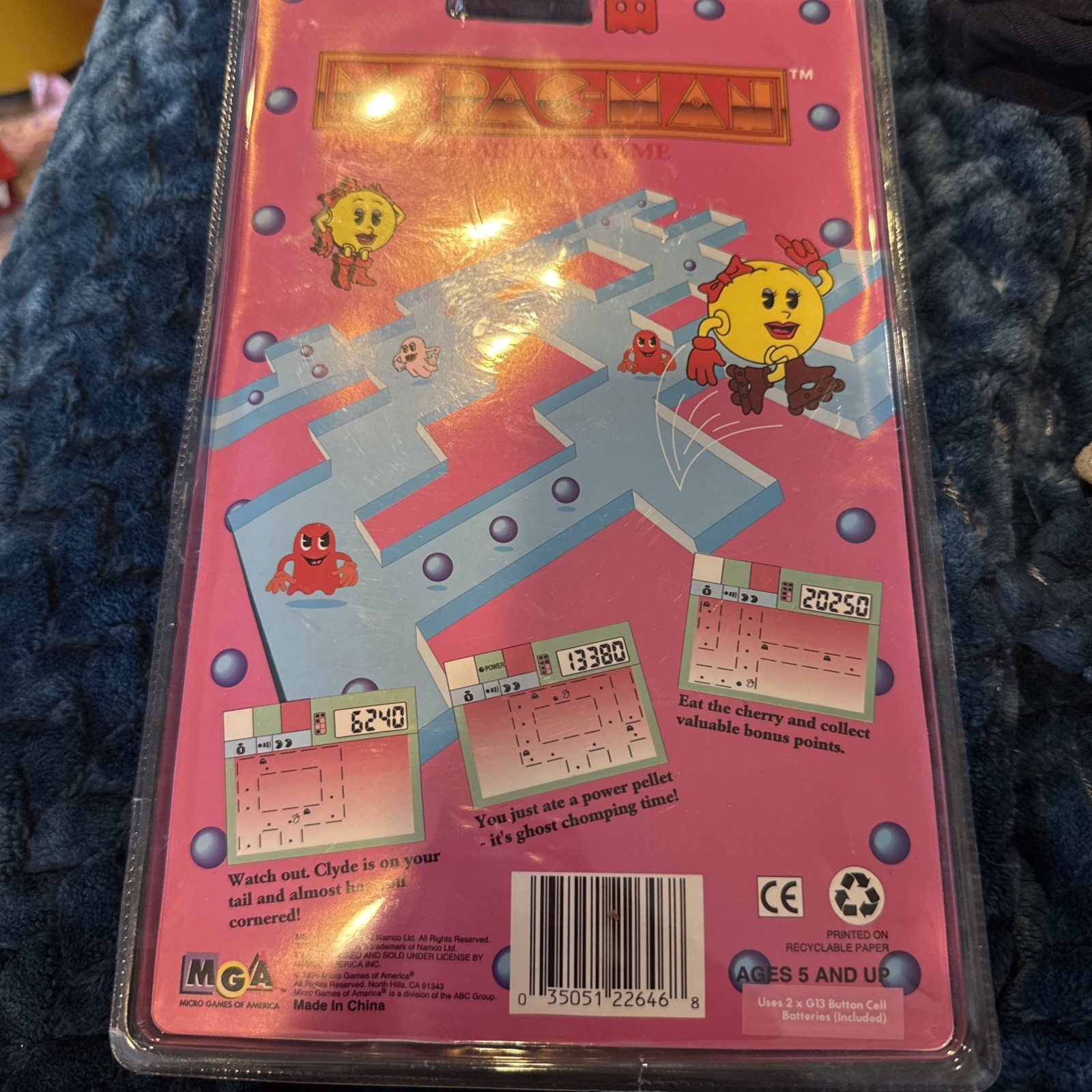 1996 Ms. PacMan Portable Handheld Arcade Game Brand New Factory Sealed MGA-208N