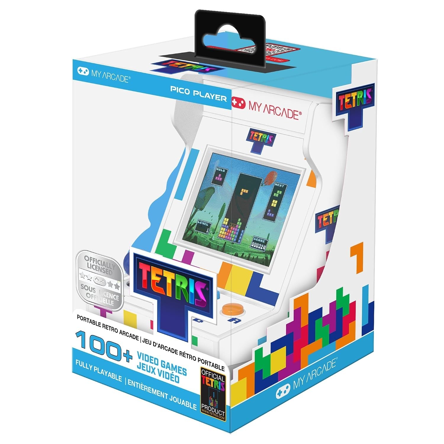 Tetris Pico Player: Ultimate 3.7” Arcade for Gaming on the Go, for All Ages