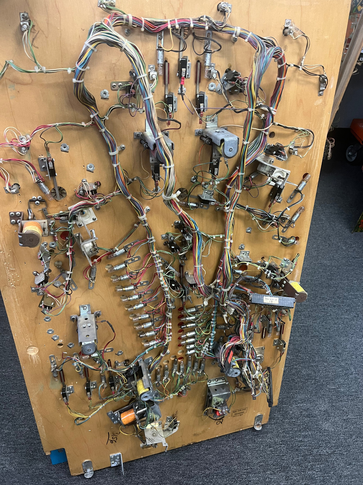 AIRBORNE AVENGER by ATARI 1977 Pinball PLAYFIELD (POPULATED)