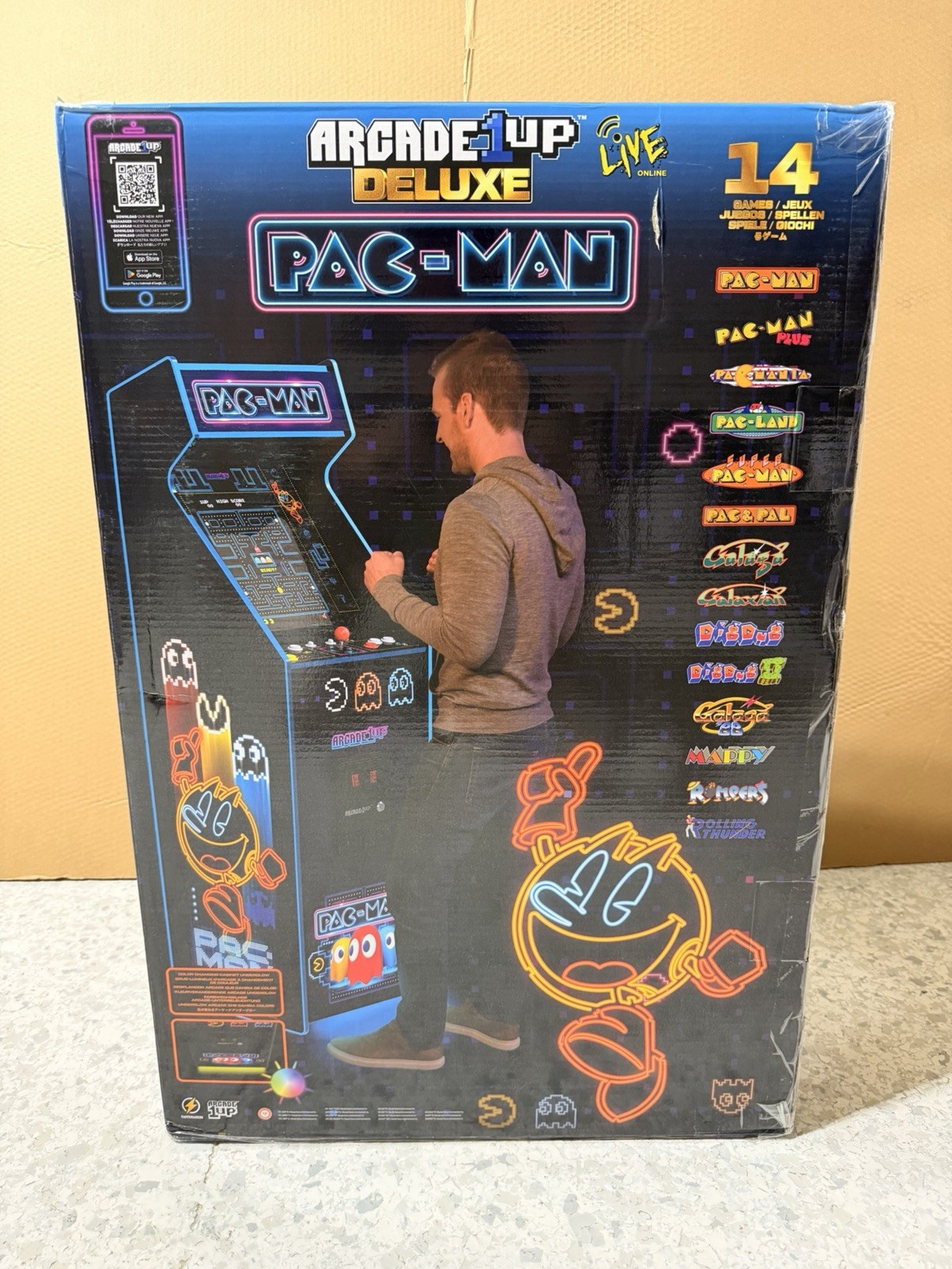 ARCADE 1UP PAC-MAN NEON DELUXE – (NEW GOLD SEALED) 🔥🔥